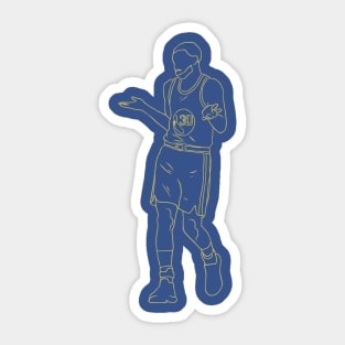 Steph Curry Shrug Neon Sticker